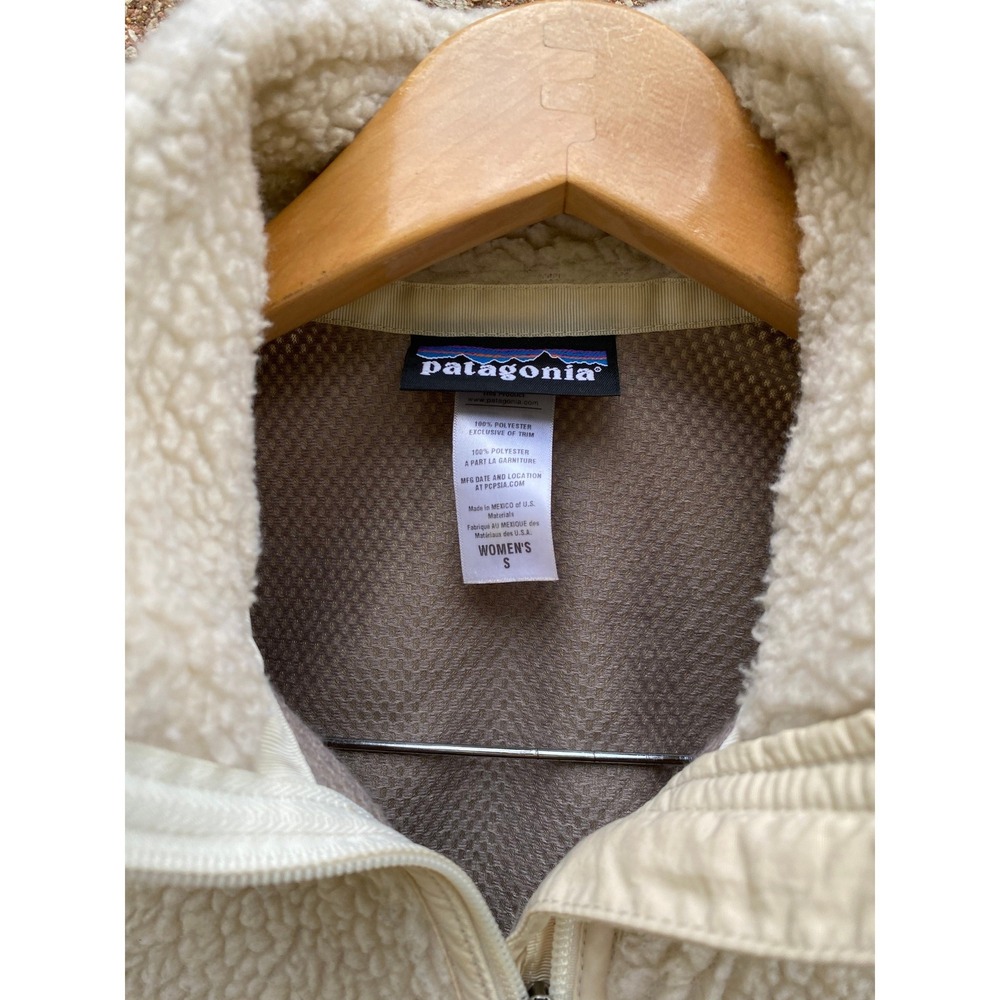 Patagonia Retro-X Fleece Vest Cream Full Zip Small Windproof Gorpcore Outdoors - Picture 3 of 7